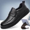 2026 Men's Soft Sole Leather Loafers: Breathable, Fashionable, Slip-on Driving Shoes