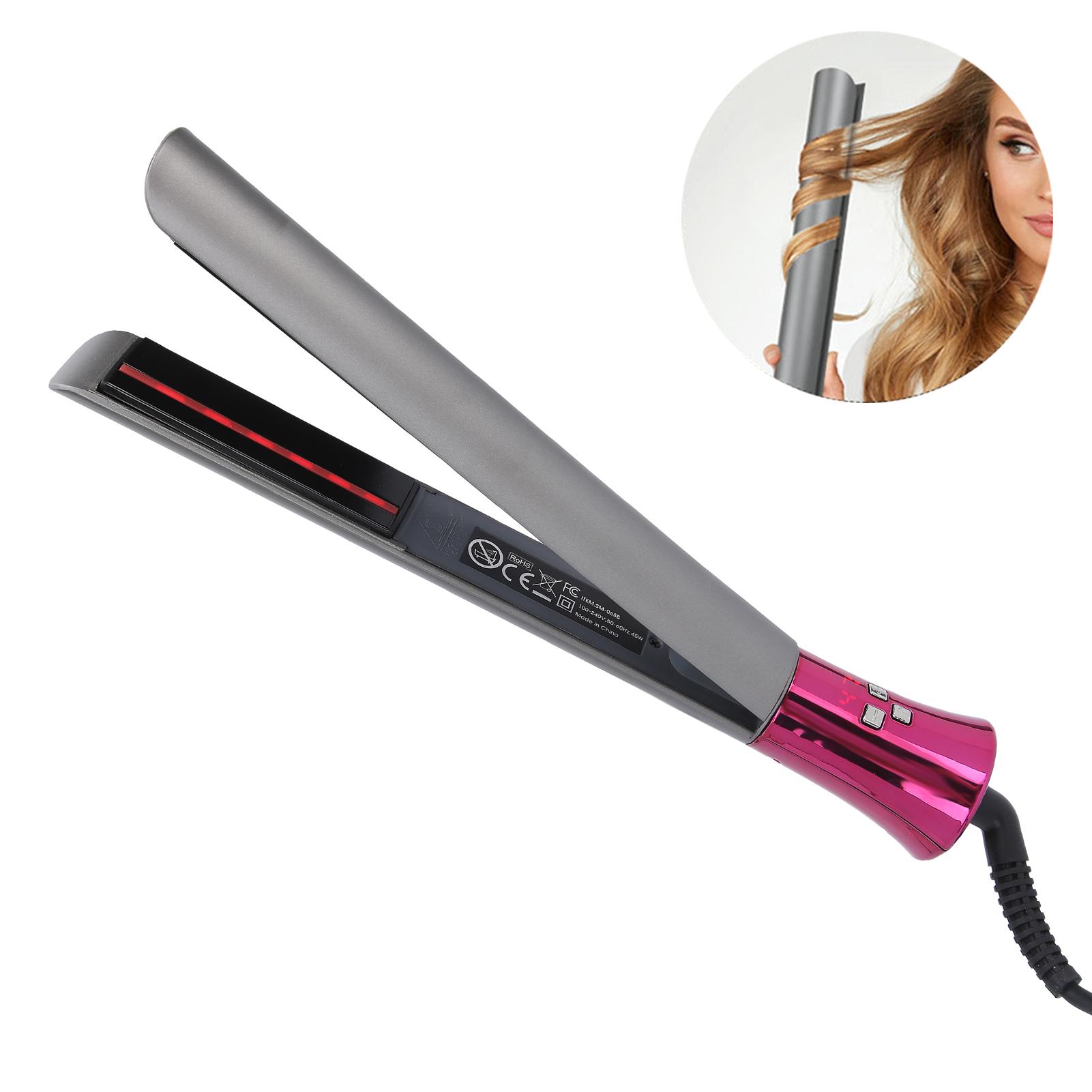 Многофункциональный плоский утюжок для укладки волос Керамическая пластина щипцы — фото 11