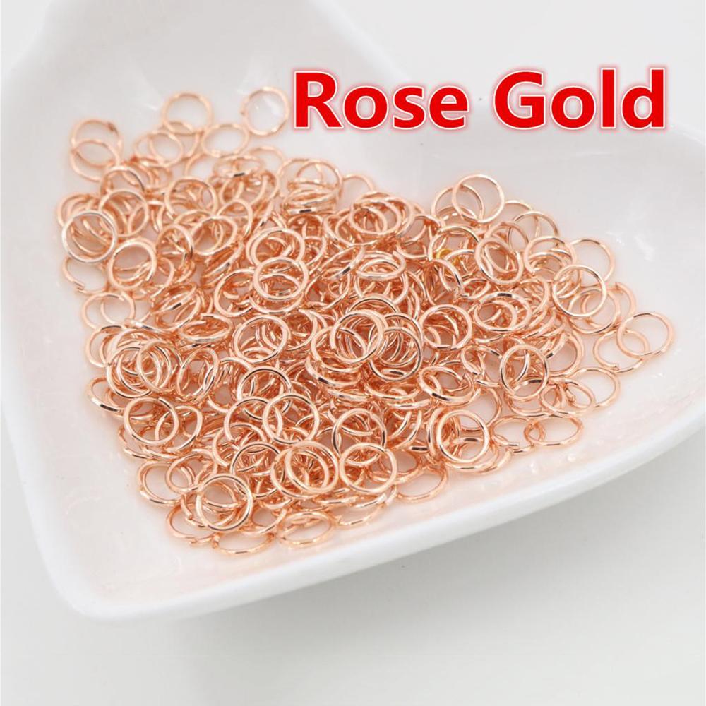200pcs/Lot 3/4/5/6/7/8/10/12mm Metal DIY Jewelry Findings Open Single Loops Jump Rings & Split Ring for jewelry making