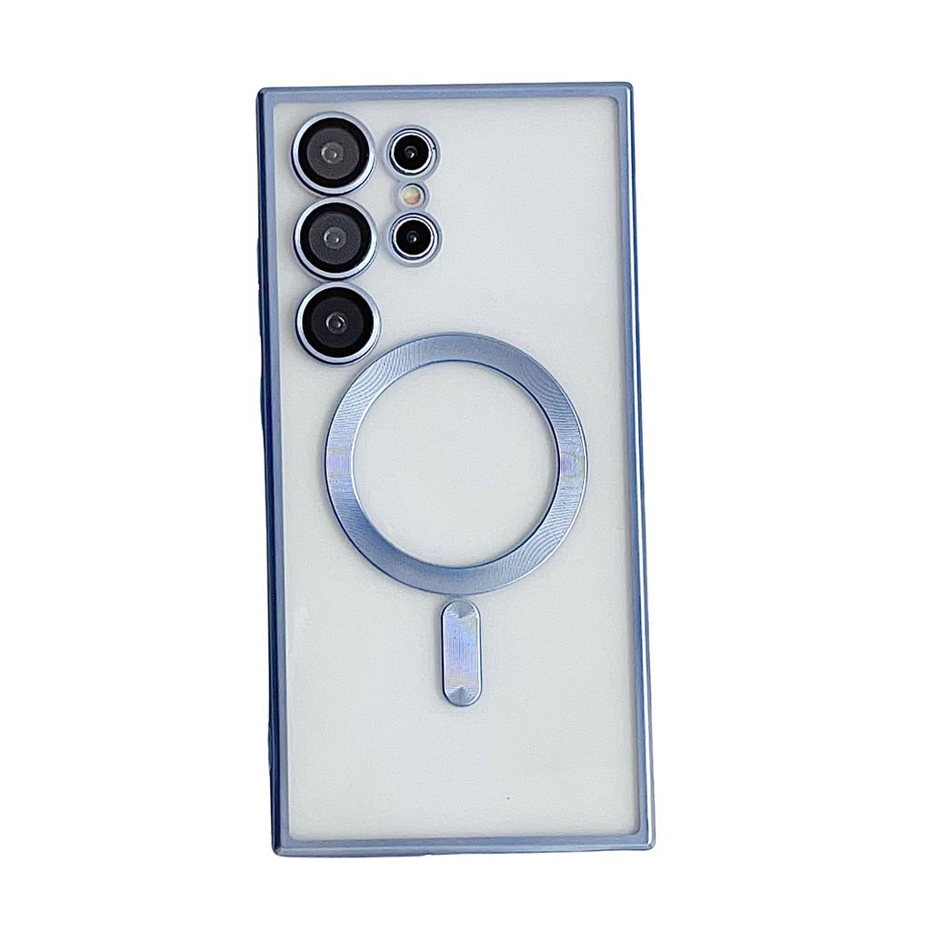 Samsung S25 Ultra Electroplated Mobile Phone Case S23 Titanium Matte S23plus Magnetic Note20