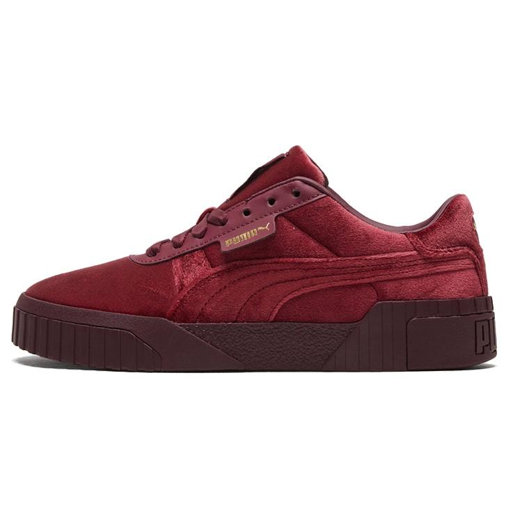 (WMNS) PUMA Cali Burgundy Velour Women s 375837-01 EU 35.5
