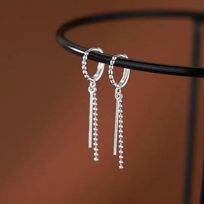 Verhindern Allergie 925 Silber Nadel Koreanische Quaste Drop Ohrringe Temperament Sexy Schmuck für Frauen 2023 Trend Geschenke