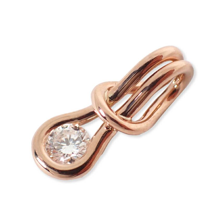 

[Used] FOREVER MARK/Forever Mark K18PG Diamond Pendant Top/g466-58