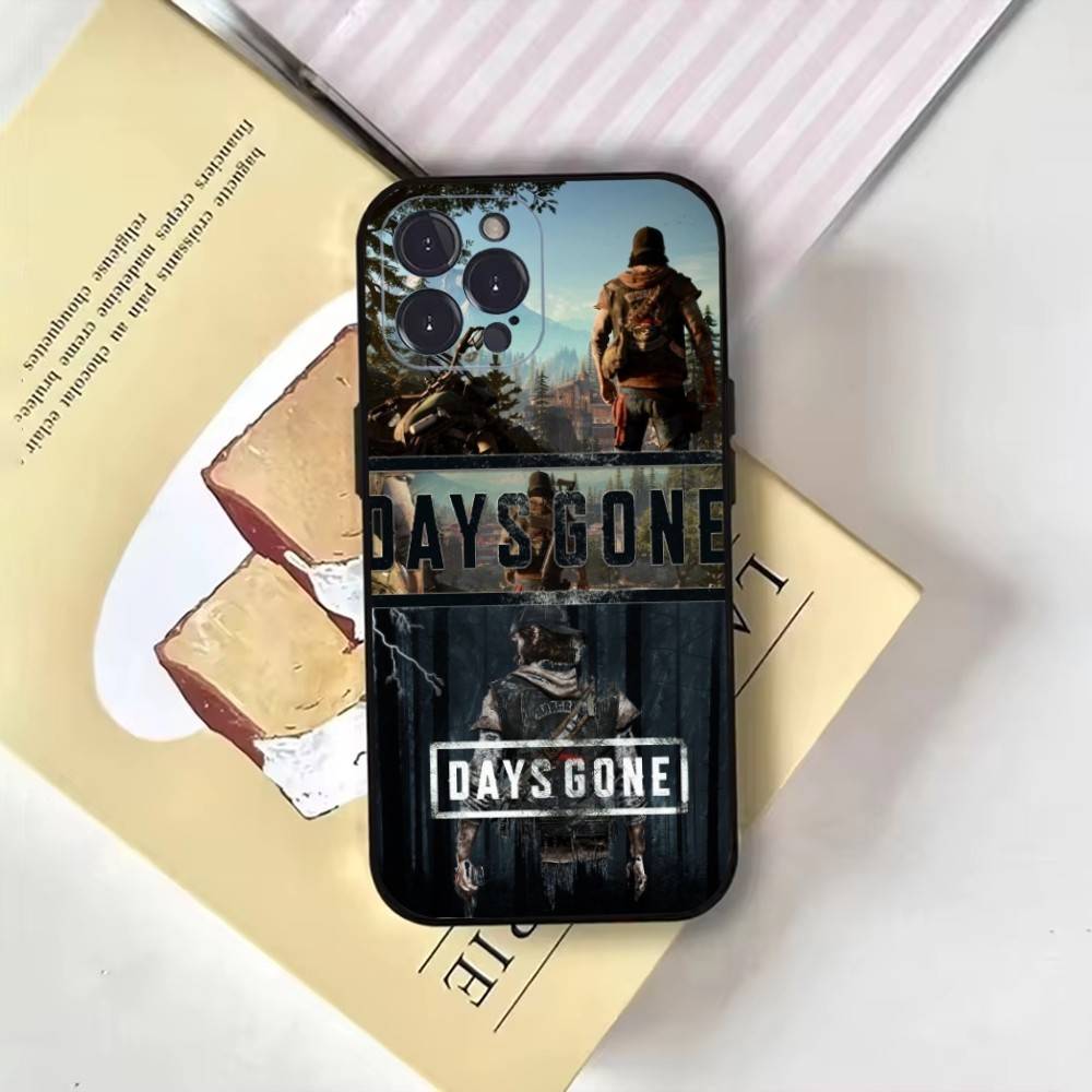 Game D-Days Gone Phone Case For iPhone17,16,15,14,13,12,11 Plus,Pro Max,Soft Black Cover