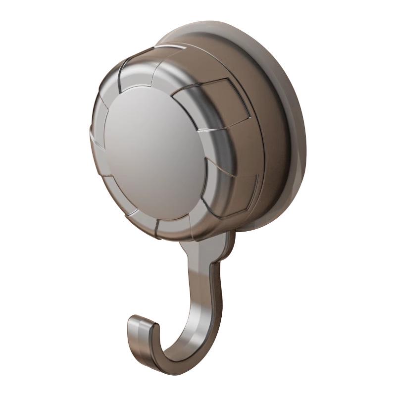 Bag & Clothes No-Drill Adhesive Hook: Traceless, Strong Vacuum Suction for Bathroom Use