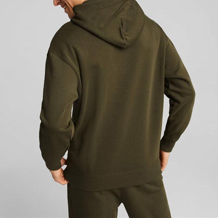 Puma Relaxed Hoodie 'Olivegreen' Men's 537720-62