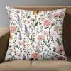 1 Pieces Floral Patterned Throw Pillow For Home Decor Polyester pillowcase, sofa decorative cushion cov Headboard Pillow