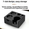Portafilter Holder Coffee Tamper Drawer Multifunctional Organization Puck Sieve Slot Removable Tamper Base For Home Brewing