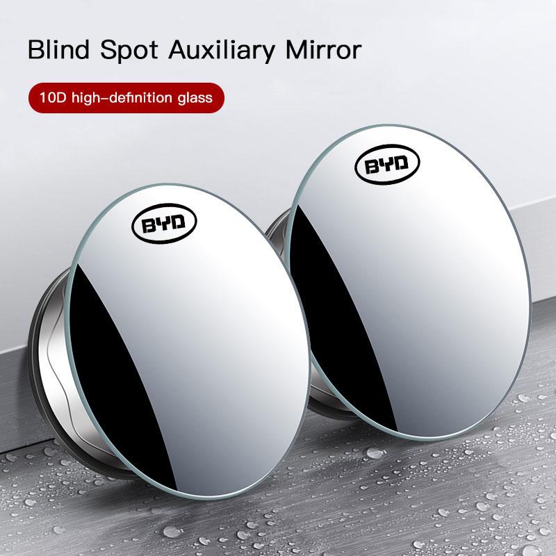 Car Rearview Mirror 360° Small Round Mirror Auto Accessories For BYD Atto 3 Yuan Plus Han Tang EV F3 E6 Dmi Song F0 Qin Pro G3