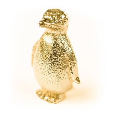 Pinguin 22 Karat Vergoldet Hergestellt in England Tierkunst Figurenkollektion