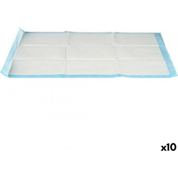 Alèse 60 X 90 Cm Bleu Blanc Papier Polyéthylène (10 Unités)