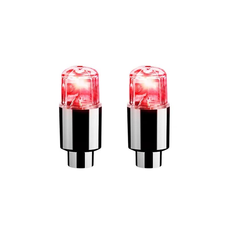 4Pcs Colorful LED Wheel Valve Lights Motorcycle Car Wheel Tire Valve Caps Universal Dustproof Bicycle Valve Cover