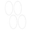 4PCS 20 Inch Wheel Rim Protector ABS Scratch Proof Self Adhesive Wheel Rim Protection Guard Universal for Cars White