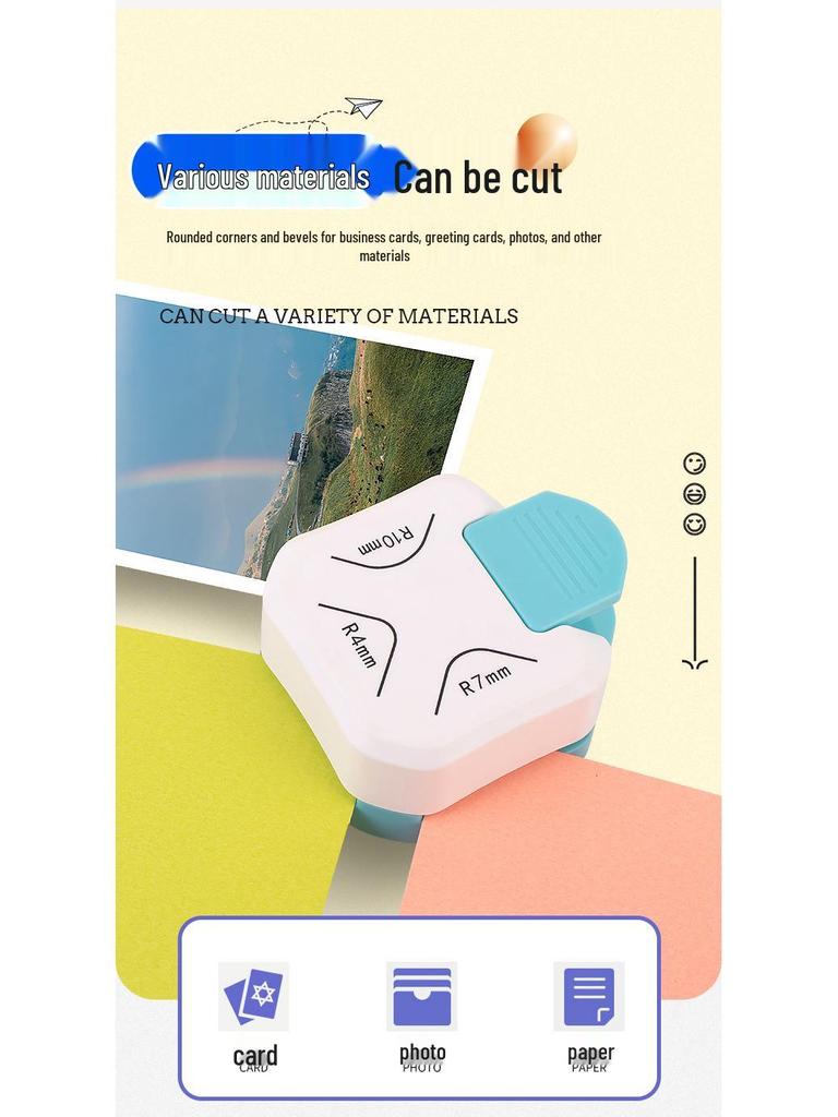 Bestselling 3-in-1 Round Corner Cutter Tool R10 for Cardstock, Paper, and Photos