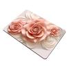 3D Floral Placemat Diatomaceous Earth Absorbent Flower Placemat Non-slip Decorative Heat Insulation Mat for Dining Table Home Decor
