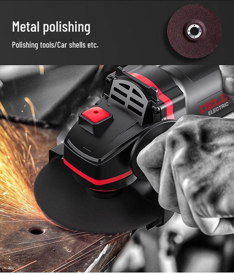 High-Power Multifunctional Angle Grinder and Polisher for Home Use