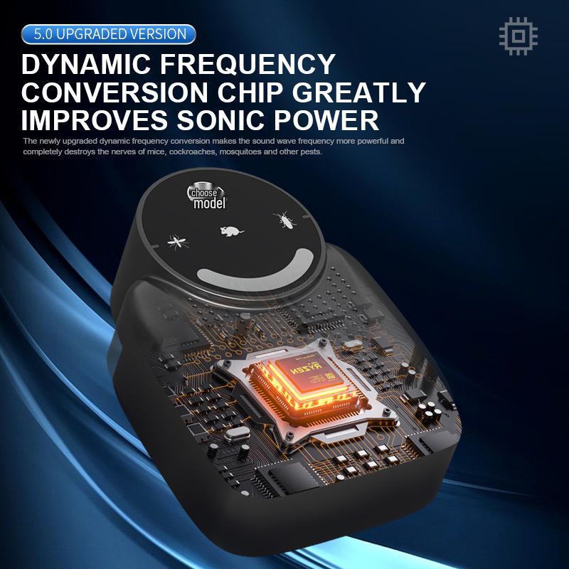 2025 USB Akıllı İnvertör Ultrasonik Çok Fonksiyonlu Ev Tipi Kemirgen & Böcek Kovucu