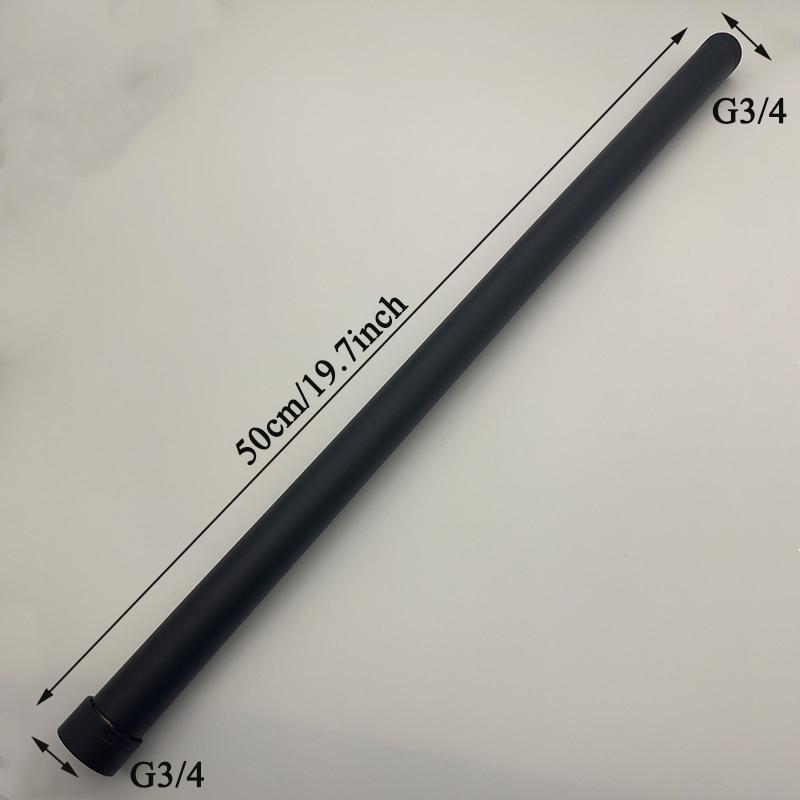 20/30/40/50cm Duschverlängerungsrohr G3/4 Rund Badezimmer Duscharm Edelstahl Rundes Duschverlängerungsrohr Verlängerungsrohr