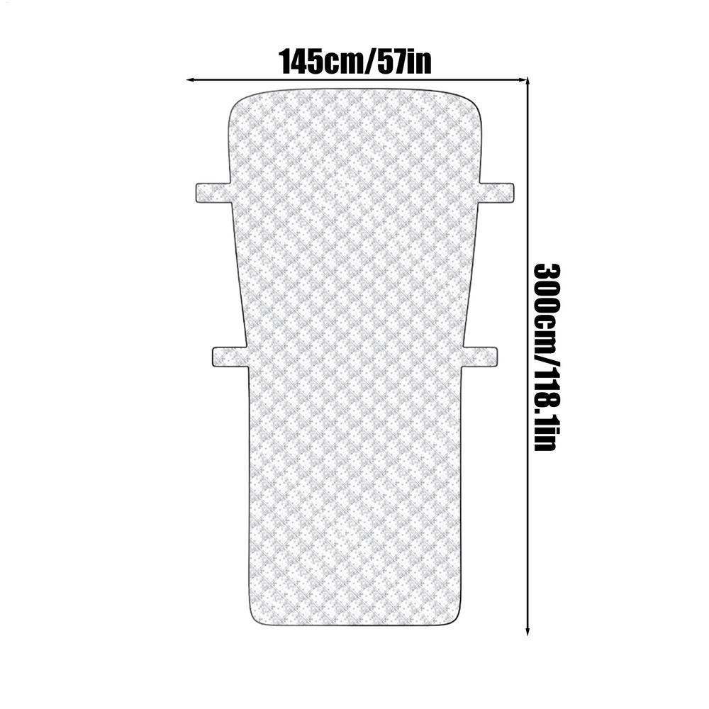 Thick car windshield cover, sunroof sunshade, car sun protection, heat insulation, foldable dust-proof half protective cover