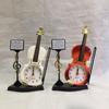 Personalized Antique Guitar Instrument Creative Alarm Clock, Fashionable Musical Instrument Styling Pendulum Clock