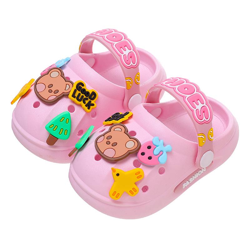 Kids' Cartoon Sandals: Non-slip, Soft Sole, Indoor/Beach Wear for Boys & Girls
