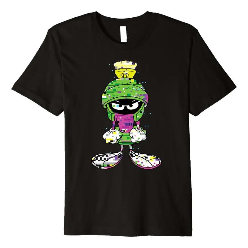Camiseta Premium De Marvin The Martian Glitch S