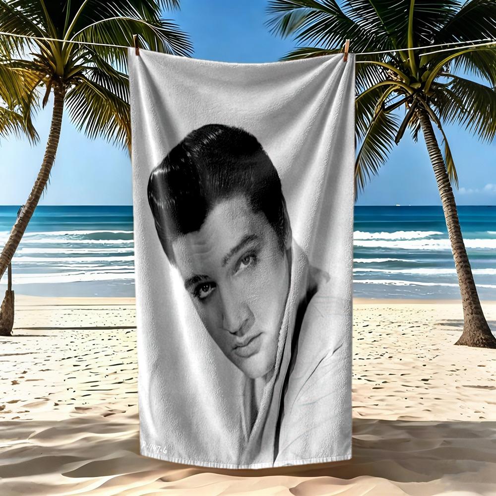 Elvis Strandtuch Weich Langlebig Schnelltrocknend Bequem Leicht Geeignet Für Sport Reisen Schwimmen Yoga Badezimmer Strand Und Pool