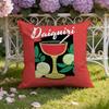 D-Daiquiri Cocktail Cushion Cover Home & Car Dual-Scene Pillow Cover: Reversible for Premium Comfort