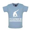 Ich würde lieber Snowboard fahren - Baby T-Shirt / Body - Snowboarder Snowboard