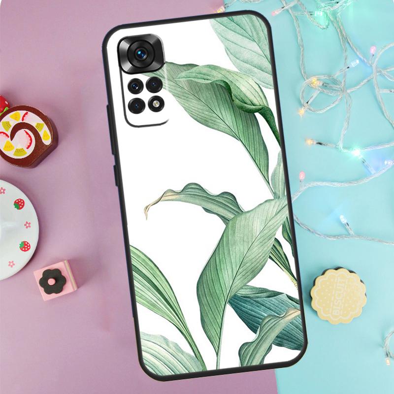 Tropical Leaves Case For Xiaomi Redmi Note 14 Pro 9 10 11 12 13 9S 10S 11S 12S Redmi 14C 10C 12C 13C Cover