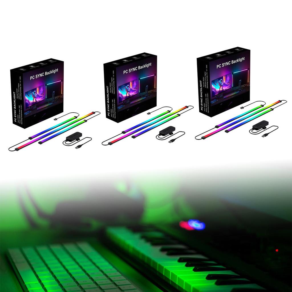 RGB Led Bar Schreibtisch Dekoration USB Powered Musik TV Lichter Hintergrundbeleuchtung Zimmer Zubehör für Spiel