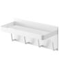 Yamazaki Magnetic Bathroom Rack W18 X X Mist Bathroom 4236 & Hooks, White, Approx. D8.5 H8cm, Design, Storage,