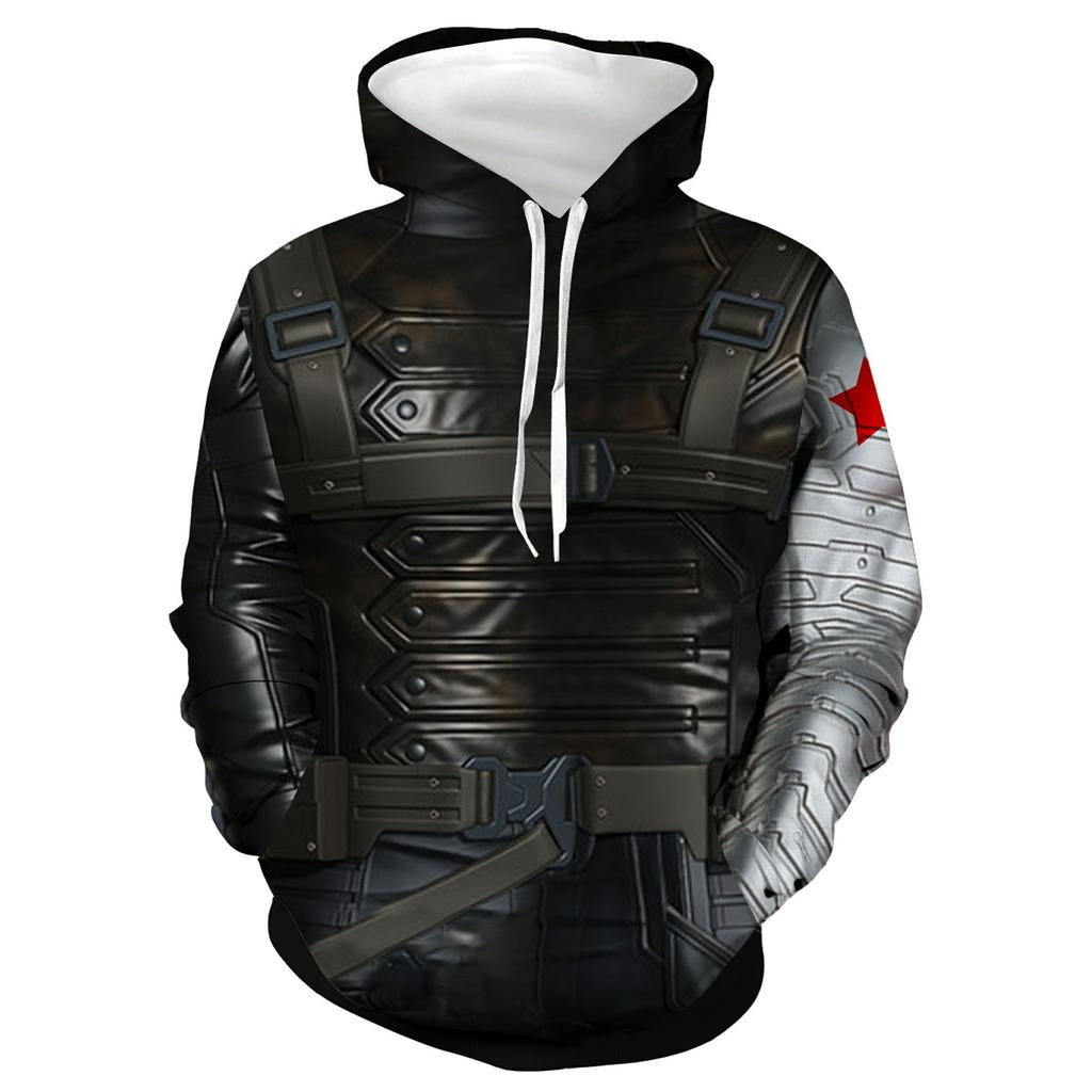 Men's Autumn and Winter 3D Printed Hooded Fashion Versatile Trend Breathable Casual Hoodies & Sweatshirts (men’s)