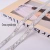 Apparel Trim Self Adhesive Crystal Strip White Crystal DIY Rhinestone Tape Garment Decoration Handmade Craft