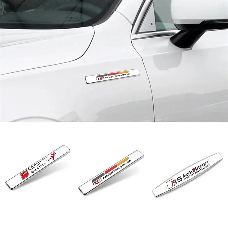 Car Fender Trunk Emblem Badge Stickers Accessories For hot Sline A3 A1 A4 B8 B7 A6 C7 A5 A7 A8 B9 B6 C6 Q2 Q3 Q5 Q7 Q8 TT S3 S4
