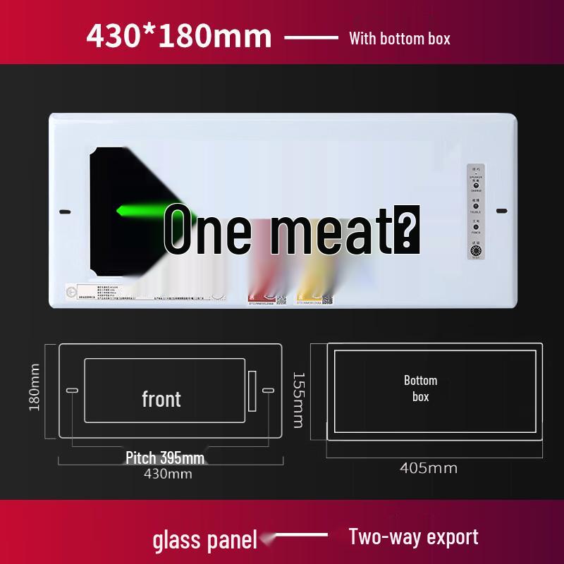 Linpan Recessed Fire Emergency Safety Exit Sign