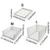 Plastic File Layered Partition Shelf Stackable Toy Snacks Container Clothes Storage Rack  Office