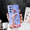 Floral Skull Flower Skeleton Soft Phone Case for Samsung Galaxy S26 S25 Edge S24 Ultra S23 Plus S22 S21 FE S20 Black Cover Back