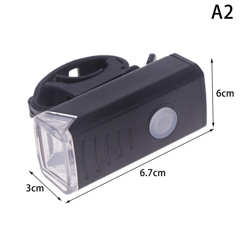 Bike Front Light Taillight Easy To Install Usb Rechargeable Led Waterproof Outdoor Mountain Bike Lamp Cycling Light