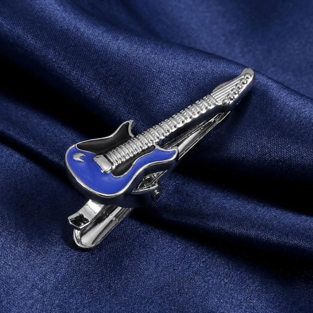 Punk Music SeriesTie Pin Instrument Necktie Buckle Fashion Guitar Tie Clip  Concert