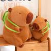 Simulation Simulation Capybara Plush Toy With Turtle Animal With Turtle Backpack  Home Decor