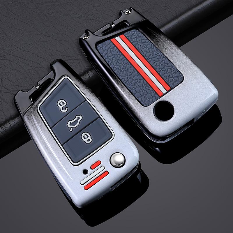 Car Key Case Cover Protective Shell Fob For VW Polo Skoda Octavia A7 Kodiaq Seat Ateca Leon Golf7 MK7 VII Tiguan Car Accessories