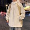 New Jacket Men's Spring and Autumn Casual Hooded American Loose Autumn Suit
