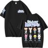 Męska Koszulka Letnia Stray Kids Towary do Kibicowania Graficzne Manga Topy Koszulki Bawełna Codzienna Cartoon Krótki Rękaw Streetwear