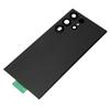 Handy Glas Rückseite Vorinstallierte Kameralinse Perfekte Passform Handy Rückseite Glasabdeckung für S23 Ultra Schwarz