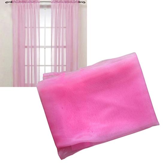 Glasgarn Transparente Fensterraffgardine Vorhang Einfarbig Schlafzimmer Zuhause Hochzeitsdeko