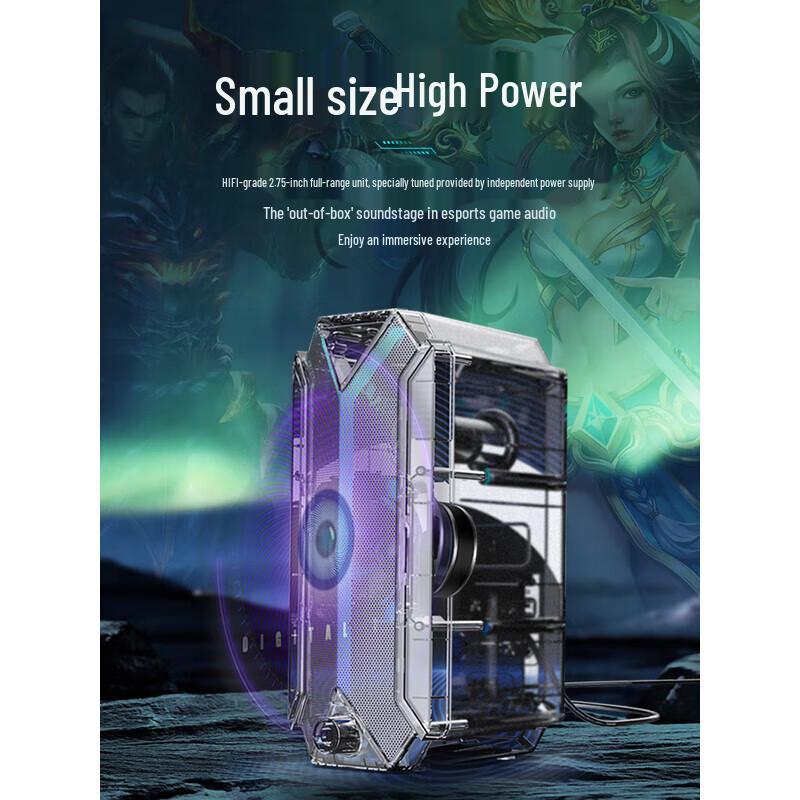 Hanhong PC01 RGB Gaming Desktop Speakers