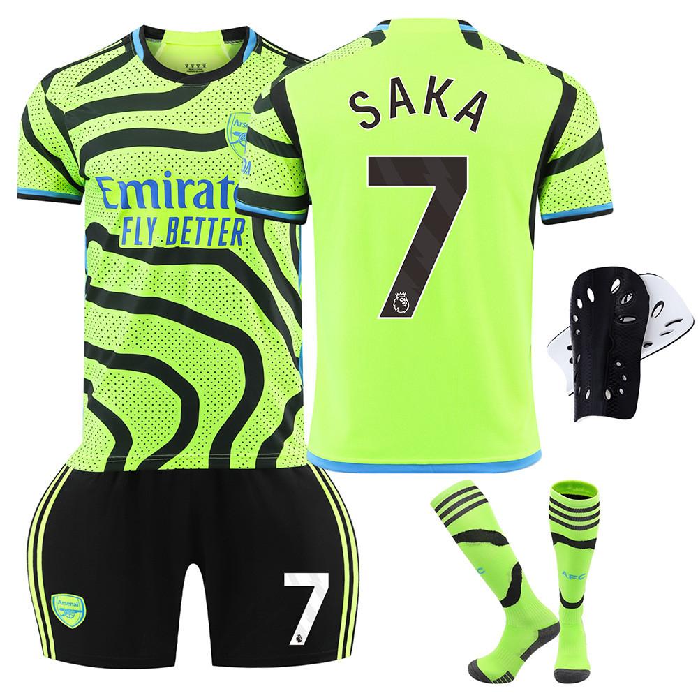 Children's Arsenal Away Green Football Kit Size 16-xxxl Polyester Fabric Suitable For All Seasons