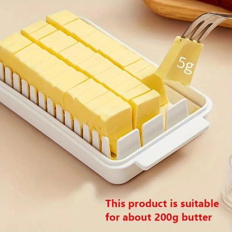 1/2 STÜCK Butter Schneidebox Käse Butter Aufbewahrungsbox mit Deckel Butterdose Stift Butterbehälter für Kühlschrank Küchenhelfer