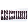 24pcs/set DIY Quick Nails Solid Color Glossy Long Ballet False Nails Multicolor Strips Finished Wear Nail Art